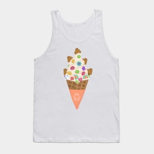 Cute rabbit ice cream Tank Top